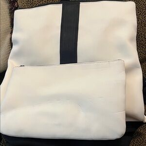 Athleta Black and White Backpack Set